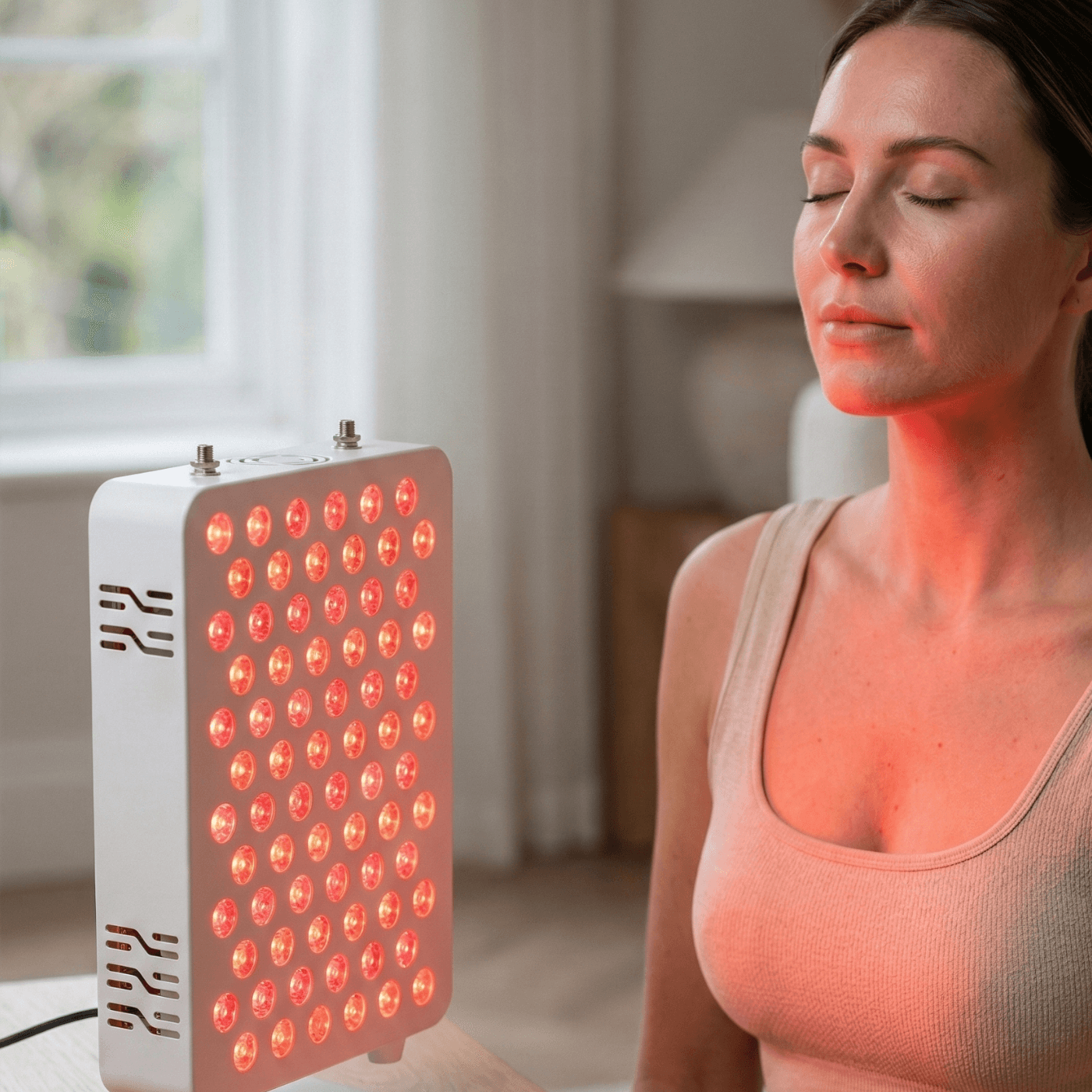 A closer photo of a woman using the Pro Panel Mini 