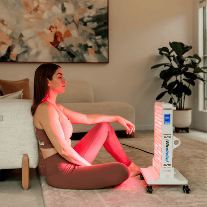 a woman relaxing while using pro panel mid