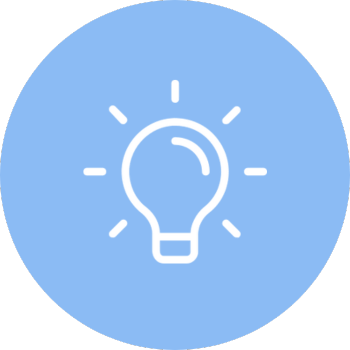 Illustration of a bright idea