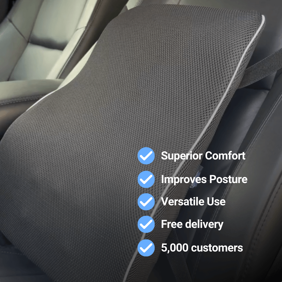 Memory Foam Lumbar Support Cushion