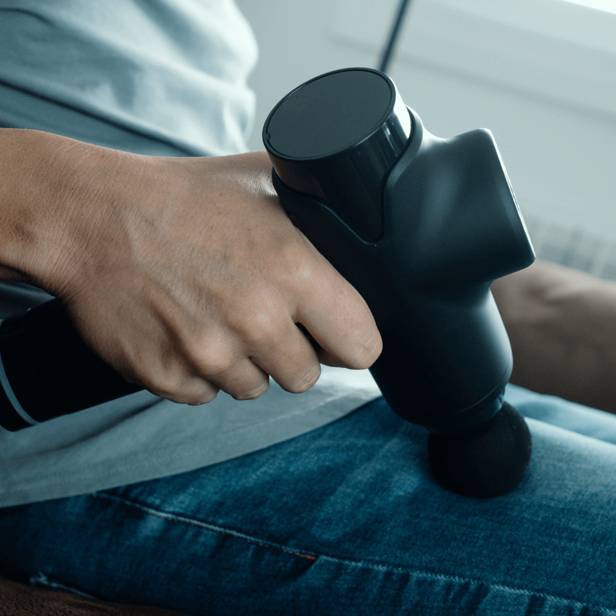 Product 1 Massage Gun on Leg